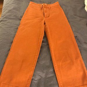 Madewell Slim Emmett Wide-Leg Cropped Pants